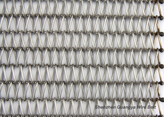JIS Wire Mesh 35*50mm Spiral Conveyor Belt For Food Transportation