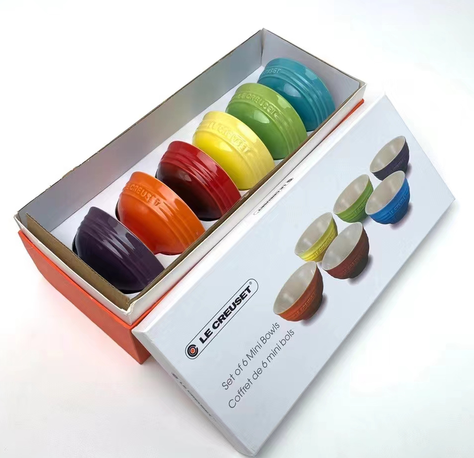 Modern Korean Style Kitchen Ceramic Bowl With Lid Spoon Multifunctional