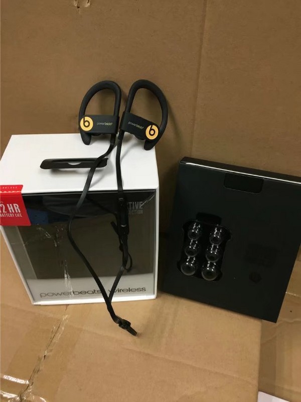 Beats by Dr. Dre Powerbeats3 Wireless Ear-Hook Wireless Headphones - Gold made in china grgheadests.com