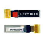 0.69 inch white PMOLED display 96*16 dots 14PINS IIC interface driving IC
