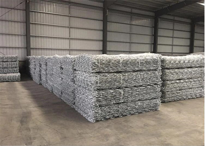 Low Carbon Wire 2.4mm 80x100mm Gabion Wire Mesh For River Bank