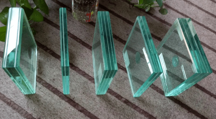 6.38-40.38mm PVB Clear Laminated Safety Glass Customized