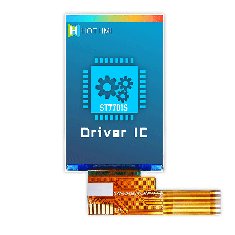 480x800 4.3 Inch TFT LCD Module For Instrumentation TFT-H043A8WVIST4N30