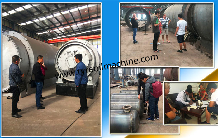 Fully Automatic Continuous Waste Tyre / Plastic Pyrolysis Plant For Fuel Oil