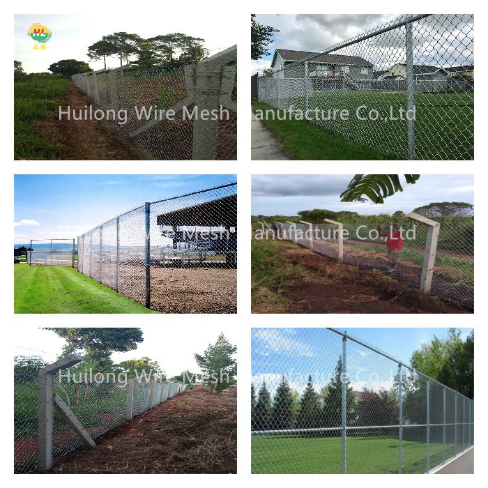 Residential Green Chain Mesh Fencing Double Swing Gates - 1-3/8" Galvanized Frame
