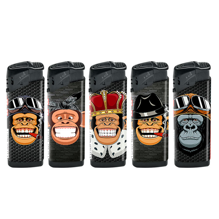 Dy-F011 Model Laughing Monkey Turbo Flame Heater Lighter for Windproof