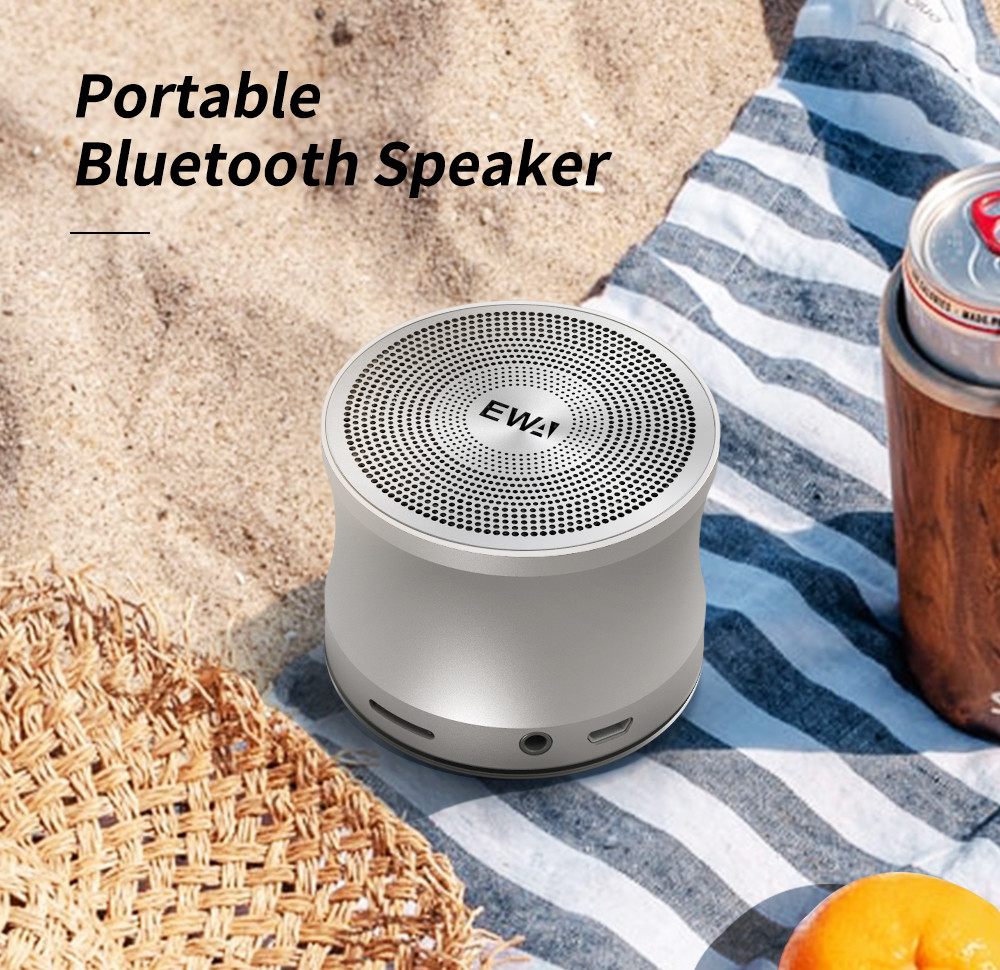 EWA A109 TWS Bluetooth Speaker Metal Portable Music Speakers With Micro SD Microphone