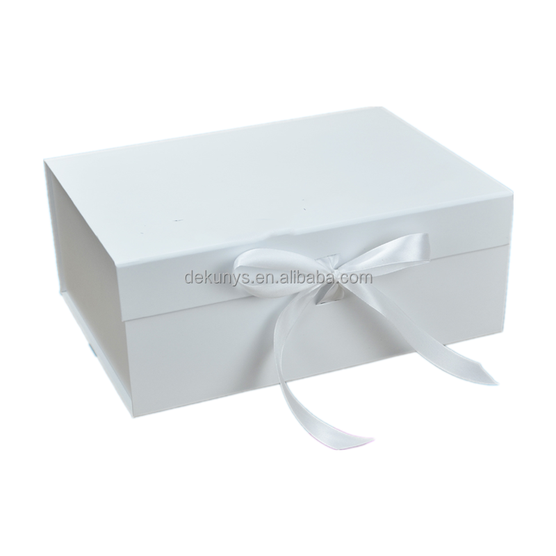 Recyclable Dekun Custom Luxury Cuboid Aper Jewellery Book Shape Folded Paper Packaging