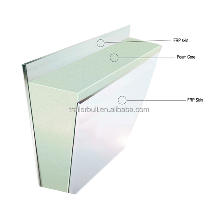 FRP SCS-V ST Panel-60 Structural Composite Sandwich Panels For Pick Up Truck Camper