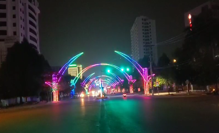 3D Mini Beam LED Pixel Light Transparent 8mm Pixel Pitch For Outdoor Decoration
