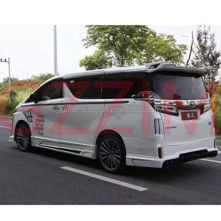 Car Bodykit Front And Rear Bumper Lip For Toyota Alphard 2015-2018
