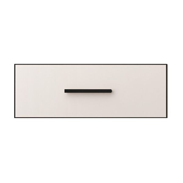 Quality Modern Beige Drawer Front Panel With Black Handle Custom Sizes Cabinet Drawer Front for sale