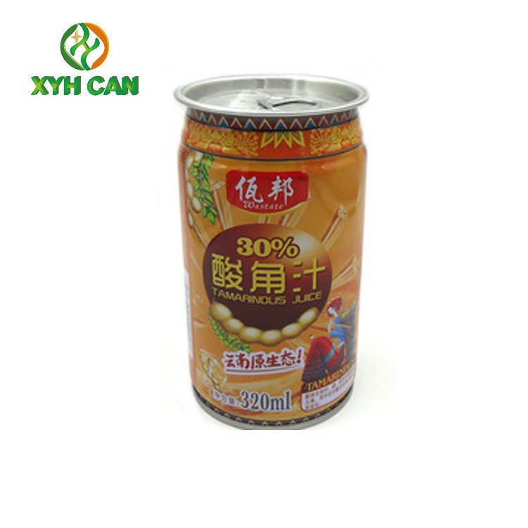 Beverage Tin Can Food Grade Cold Drink Tin Cylinder Tinplate Canister Metal Bottle