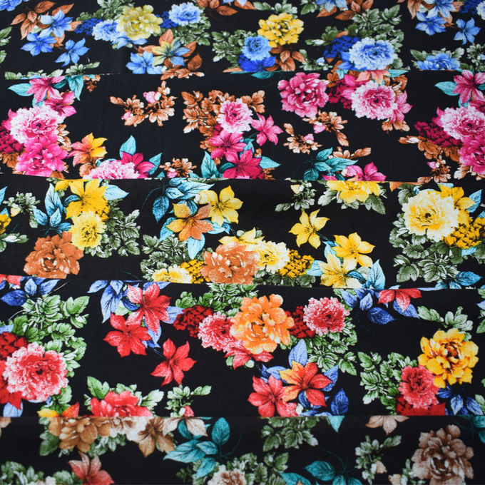 Breathable Lady Children Dress Sustainable Viscose Challis Fabric
