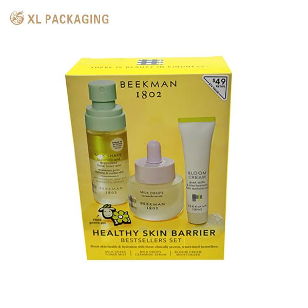 Custom Skin Care Box Cosmetic Carton Folding Packaging Tuck Top Custom Printed