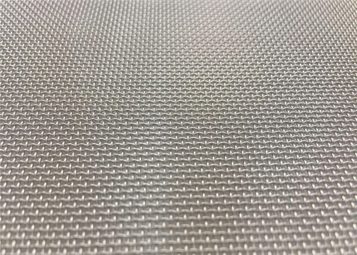 304 Woven Stainless Steel Crimped Wire Mesh Square Hole For 1-2m Width