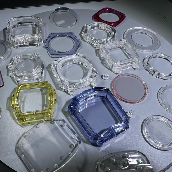 Customized ETA Sapphire Transparent Red Yellow Blue Pink Watchcase Cover