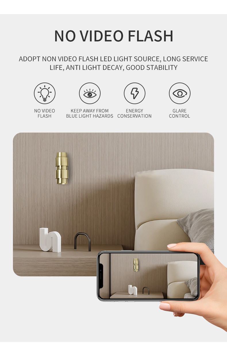 Living Room Background Wall Bedroom Bedside Lamp for Hotel Corridor