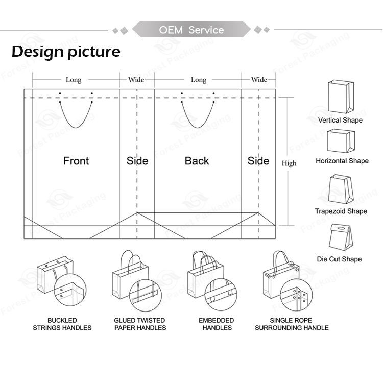 handmade flashing Jewerly gift screen printing Paper shopping Bag