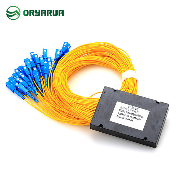 SM MM Fiber Optic 1x32 Cassette PLC Splitter ABS Material