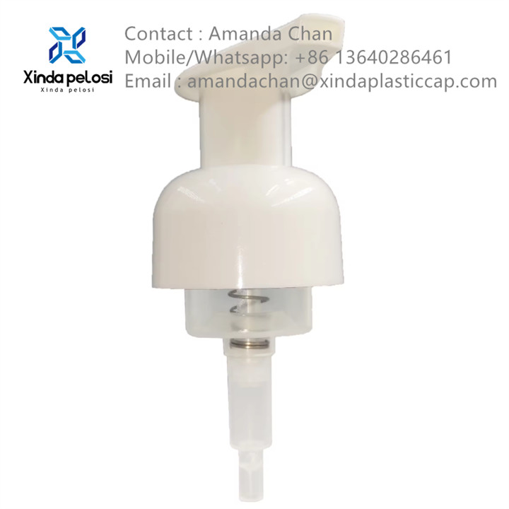 Plastic Foam Pump Hand Sanitizer Cosmetic Press Foam Pump For Dispenser Bottle