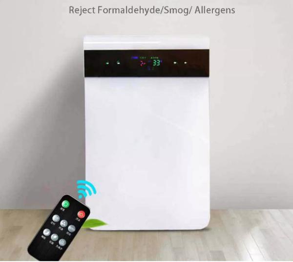 Negative Ion Air Purifier Cleaner Remote Control HEPA Dust Allergies Odor