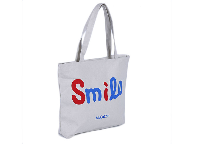 Shopping Stylish Tote Shopper Bag Canvas Eco Friendly With Zipper Closure