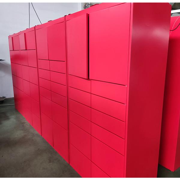 Smart Touch Screen Takeaway Parcel Locker Electronic Cabinet Outdoors For Public
