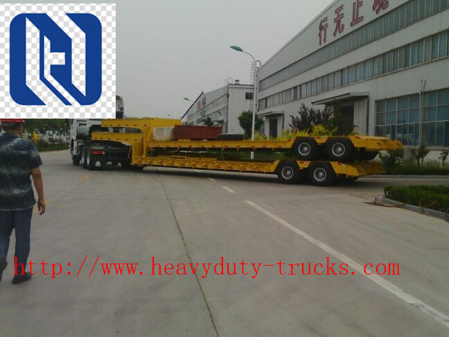 Electrical System 60 Ton Semi Trailer Trucks With 2 Legs And 12 Tires