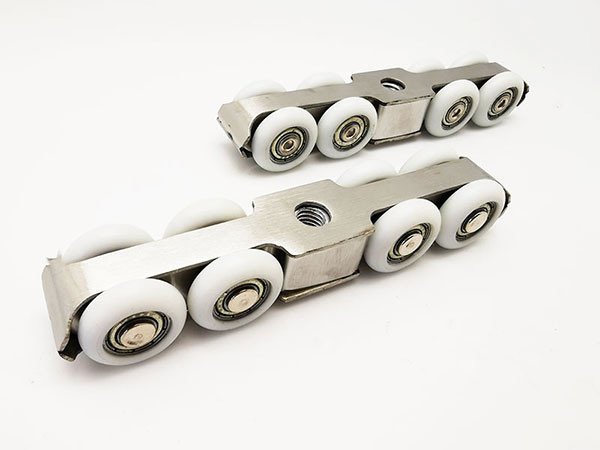 Satin Bathroom Sliding Door Accessories Sliding Roller Wheel ODM ≤120kg Load