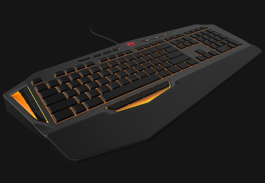 Backlit Mechanical Gaming Keyboard , 8 Macro Keys 4 Media Keys Blue Gaming Keyboard