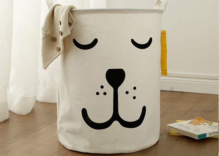 Puting Foldable washing laundry basket clothes toy storage bag large size box customized cat