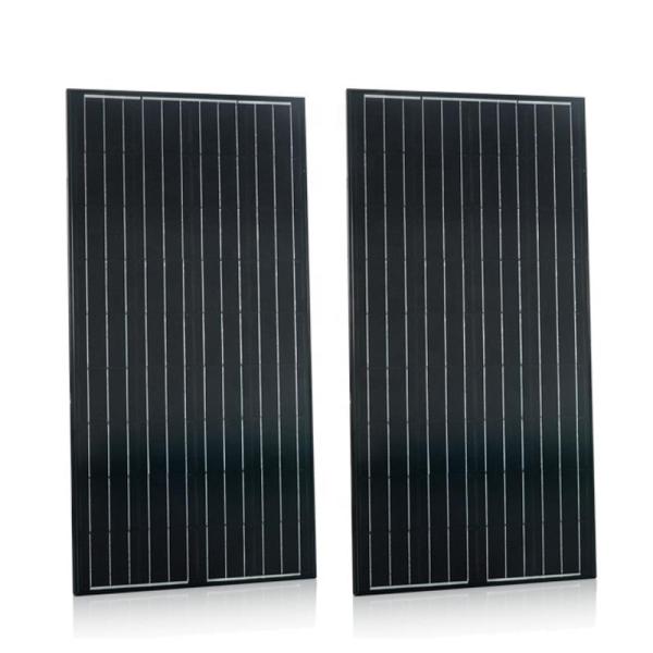 Mono Photovoltaic Glass Solar Panel 150w 160w 180w 12v 18v 24v monocrystalline