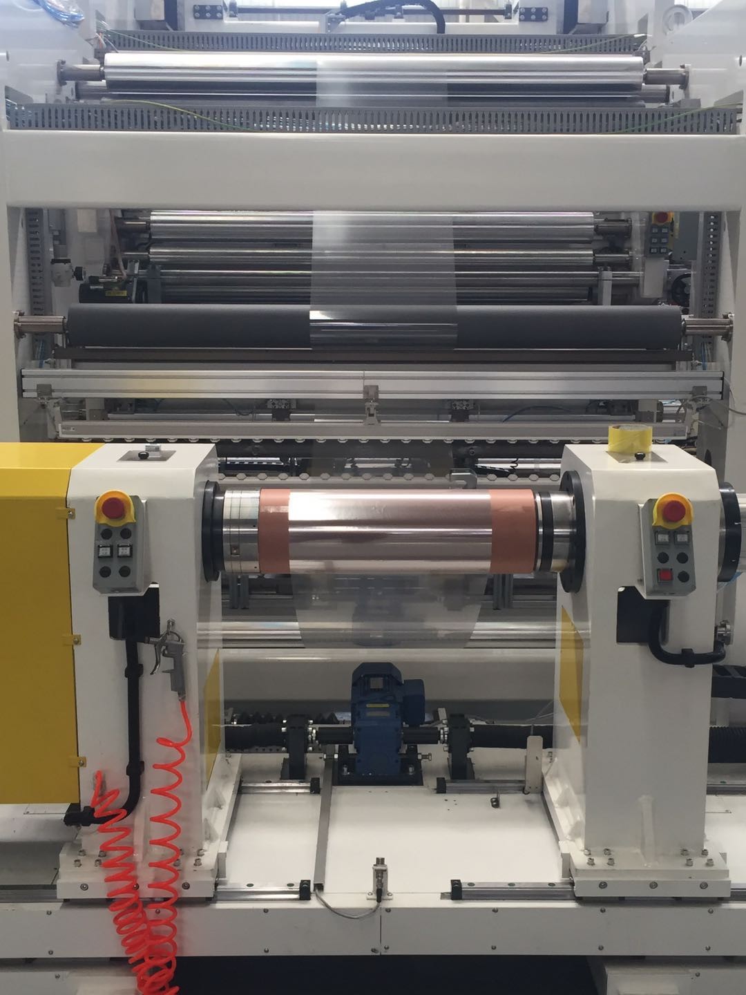 2 Micron 650mm Surface Slitter Rewinder Machine for Metalized Film