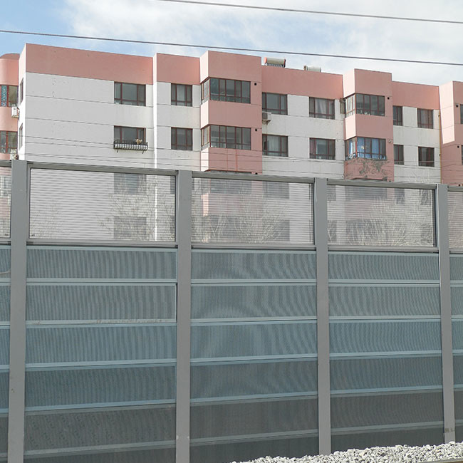 Curved Shape Acoustic Sound Noise Barrier Fence Transparent Soundproof