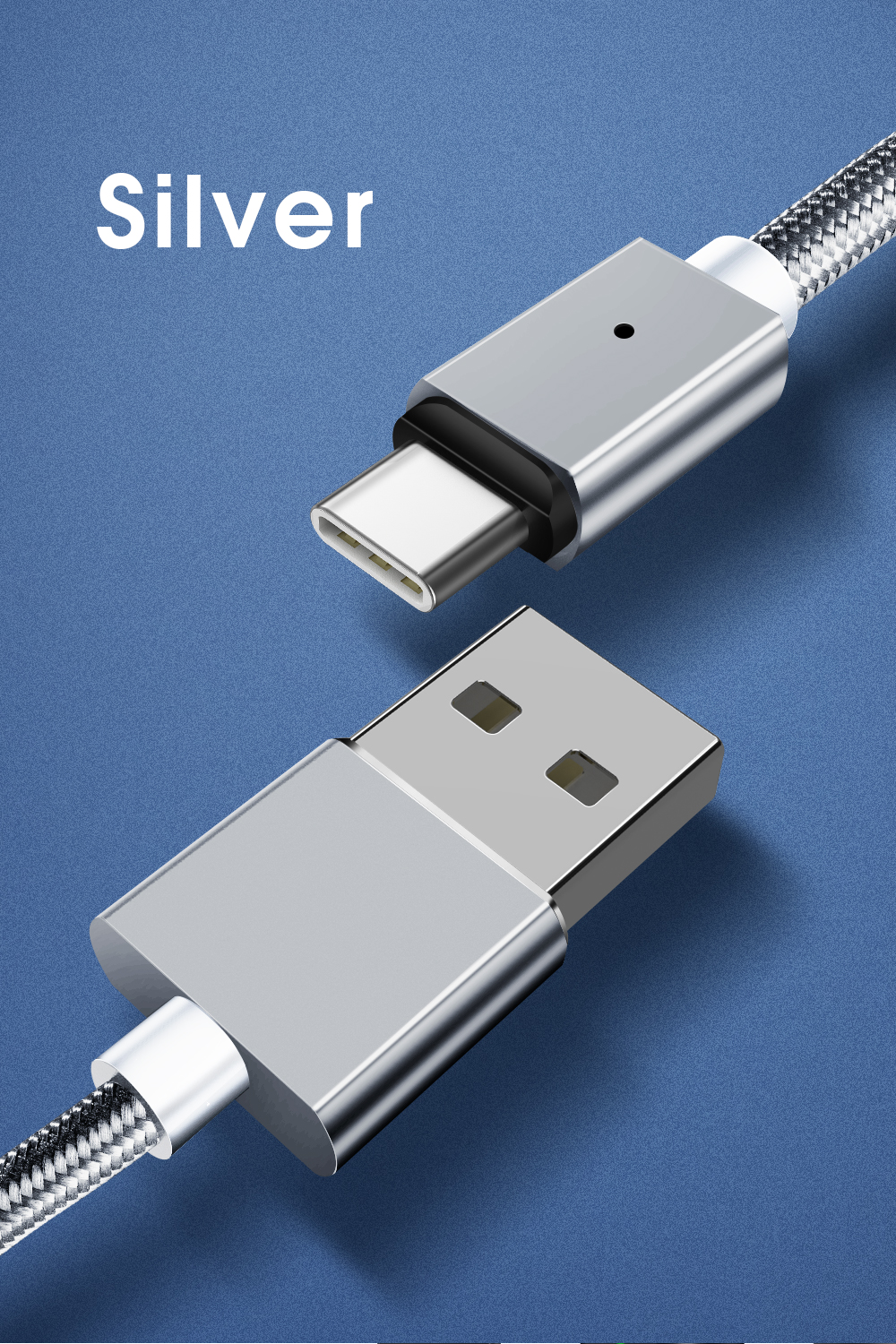 Magic Power Type C USB Magnetic Cables 3 In 1 1M 2M 3A Fast Charging For Type C Devices