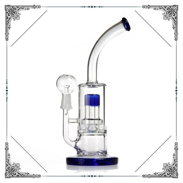 Showerhead Perc Glass Bongs Hookah Smoking Pipes Thickness 5mm