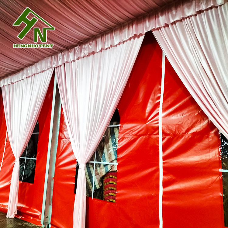 280 People Aluminium Frame Tent 10x30m Red Colorful Large Wedding Marquee