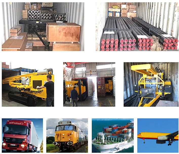 200 Meters Depth Pneumatic Drilling Rig With 76mm Drilling Rod