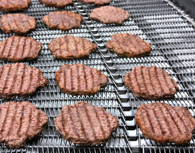 Snacks Frying Cooling 304 Ss Spiral Mesh Belt