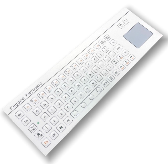IP67 Industrial Keyboard With TouchPad PET Mini Membrane Keyboard F8-TP-B