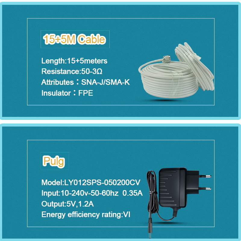 2G 3G 4G 80dB Gain Multi Band Repeater 900MHz 1800MHz 2100MHz