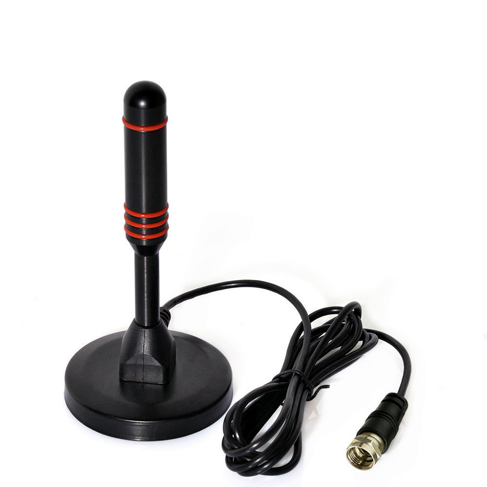 Connect Type F/IEC Car Satellite TV Antenna for HDTV Television Magnetic Base Included