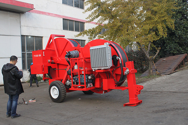 Transmission Line Stringing Tools Hydraulic Cable Tensioner With Changchai Engine