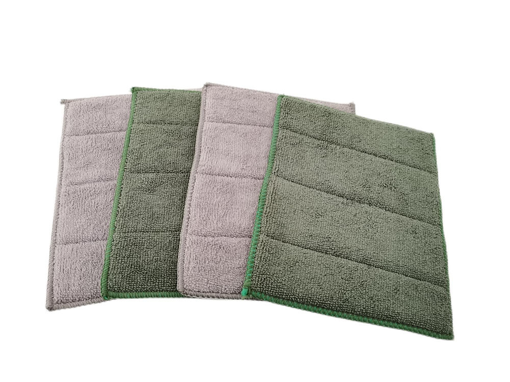 Non-Scratch Microfiber Cleaning Dishes Pad Scrub Sponges For Kitchen BathRoom
