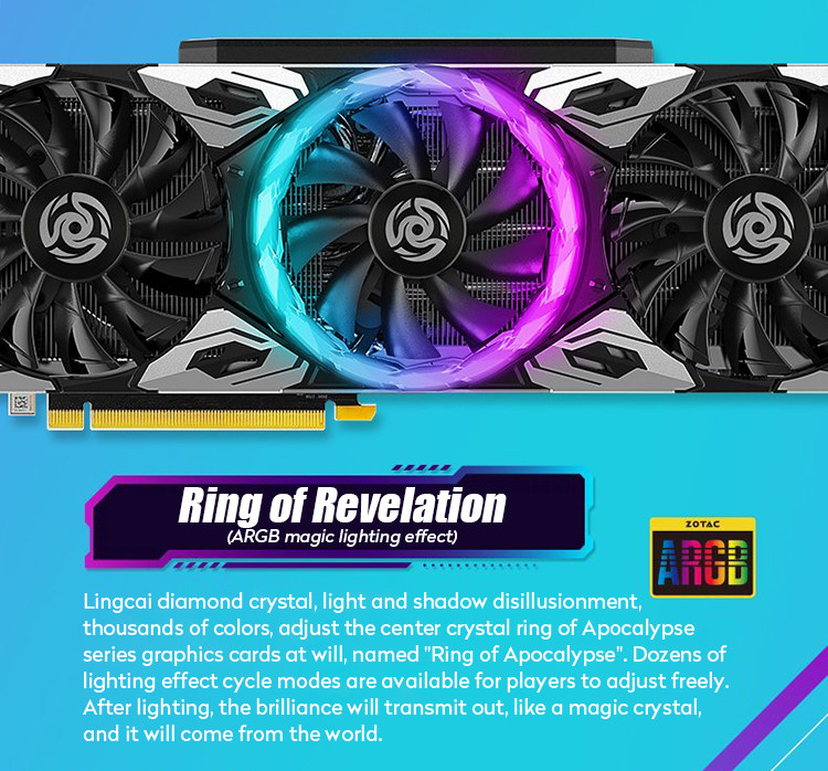 DirectX 12 Game Graphics Card GeForce RTX 3090 24G6X Apocalypse OC Graphics Card