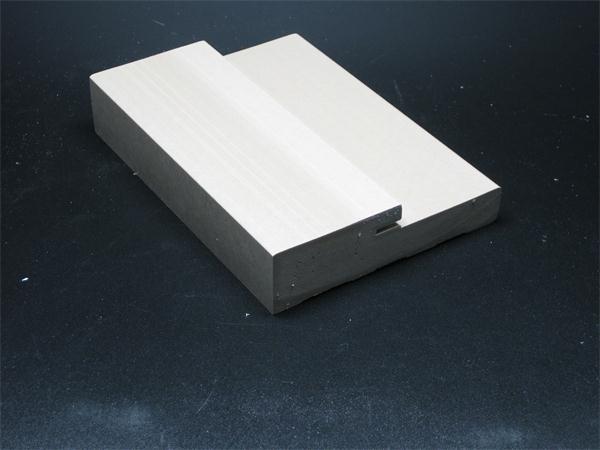 Water Proof Wood Grain Texture WPC Composite Profiles Door Jamb / PVC Door Frame