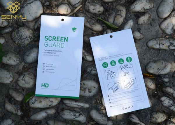 350g art paper Printed Mobile Accessories Packaging Tempered Glass Screen