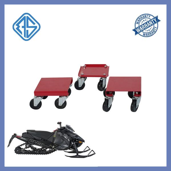 Heavy Duty Drivable Snowmobile Dollies Gravel PP Wheel Caster 3mm Thickness