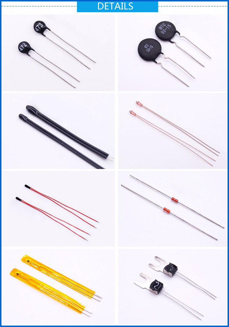 High Precision Flexible Film Type NTC Thermistor 100K MF52F For Temperature Sensing Of Battery Packs